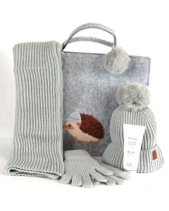 Woolies Set with hand lotion - Grey