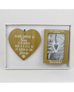 Heart and Frame Gift Set - Heaven