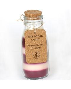 Milk Bottle Candle - Bergamot, Gardenia & Caramel