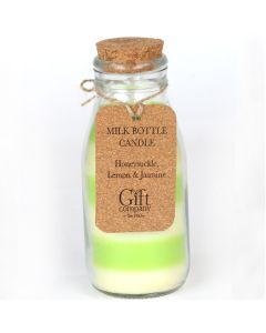 Milk Bottle Candle - Honeysuckle, Lemon & Jasmine