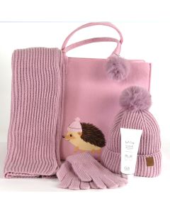 Woolies Set with hand lotion - Pink