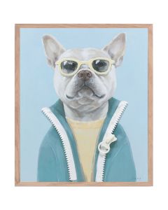 3D Framed Print - Frenchie