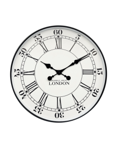 Clock -Black Edge London 50cm