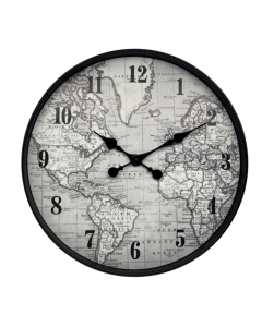 Clock -World Map 50cm