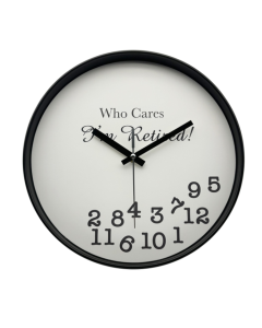 X Retirement Clock 30cm 1-6 R30