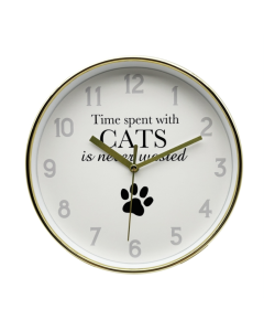 Clock -Cats  20cm