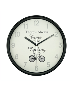Clock -Time to go Cycling  20cm