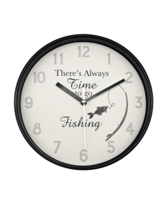 Clock -Time to go Fishing  20cm