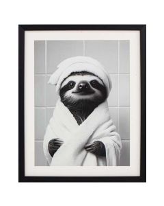 Framed Wall Art - Spa Sloth