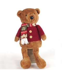 Traditonal Xmas Shelf Ted