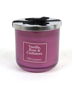 Colour DoubleWickCandle-VanillaRose&Cashmere
